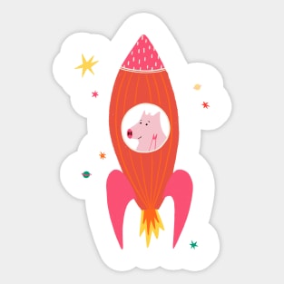 Pig in Space Sticker